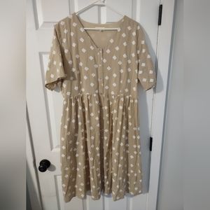 Functional button down dress
